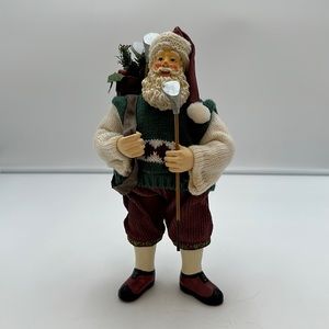 Dayton's 1996 Fabric Mache GOLFING SANTA